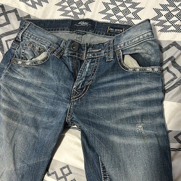 Silver Jeans Gordie Loose Fit Straight Leg 30 Waist 32 Length - Picture 2 of 5